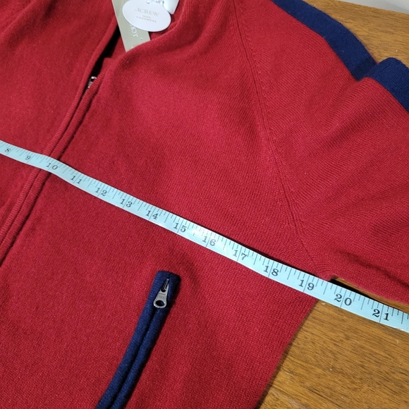 J Crew Cashmere full-zip track jacket CM708 Size XS NWT *Flaw - Picture 9 of 9